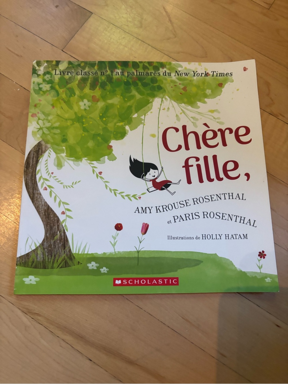 Scholastic French Picture Book with Green and Red Accents